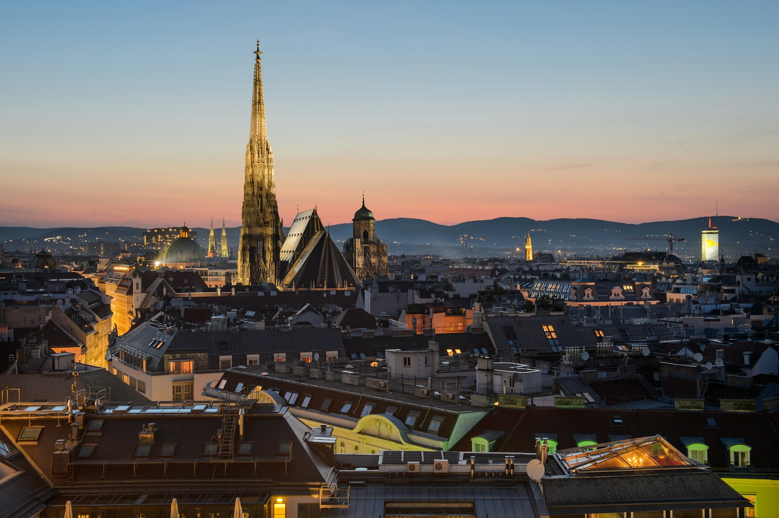 Rooftop view over Vienna, where pclm consulting is based